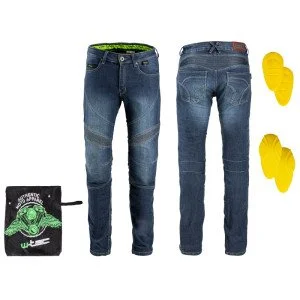 Blugi moto pentru barbati W-TEC Oliver - Albastru Blugi moto pentru barbati W-TEC Oliver - Albastru