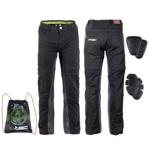 Pantaloni moto pentru barbati W-TEC Raggan, Negru Pantaloni moto pentru barbati W-TEC Raggan, Negru