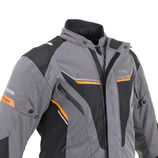 Geaca moto pentru barbati W-TEC Brandon, Negru/Gri