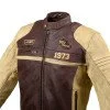 Geaca moto din piele pentru barbati W-TEC Retro