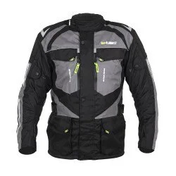 Geaca moto pentru barbati W-TEC Burdys Evo, Negru/Gri