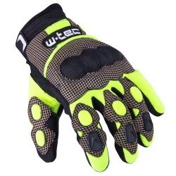 Manusi moto W-TEC Derex, Negru/Gri/Verde